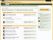 Tablet Screenshot of blackjacktournaments.com